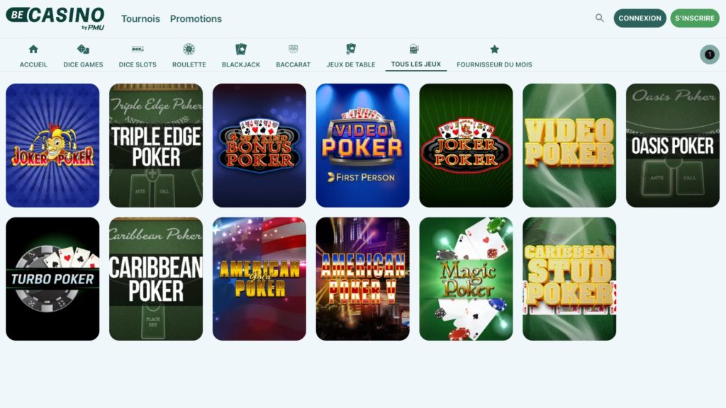 BeCasino est un site réalisé en partenariat avec le PMU