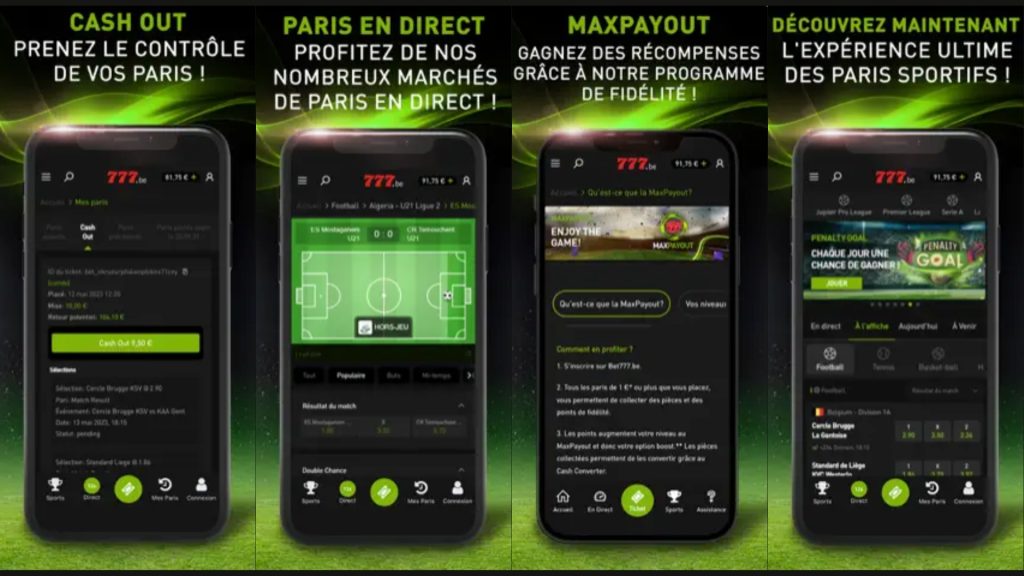 L'appli Bet777 Belgique offre une excellente expérience de jeu