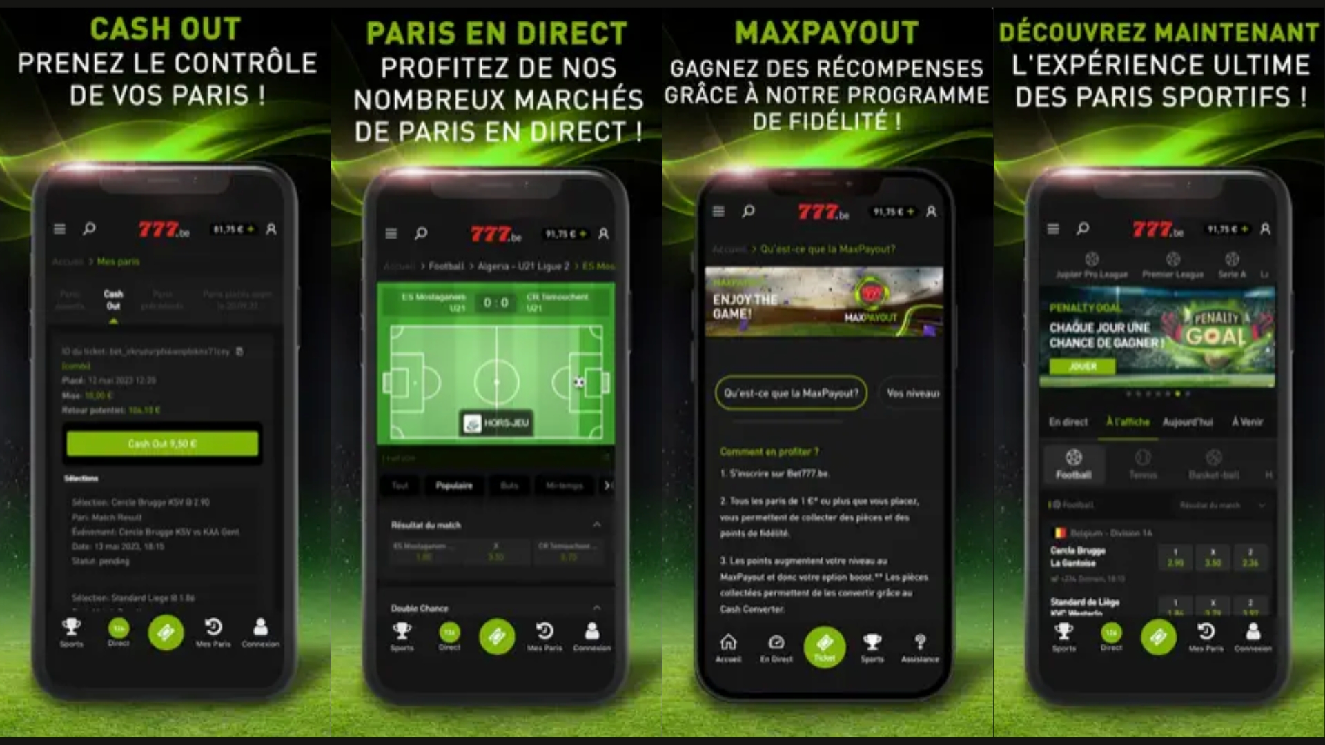 L'appli Bet777 Belgique offre une excellente expérience de jeu