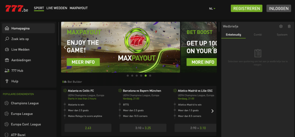 Bet777 promotiecode