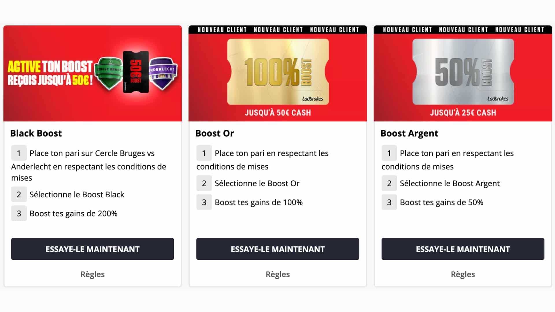 Gagnez des boost avec le code promo Ladbrokes