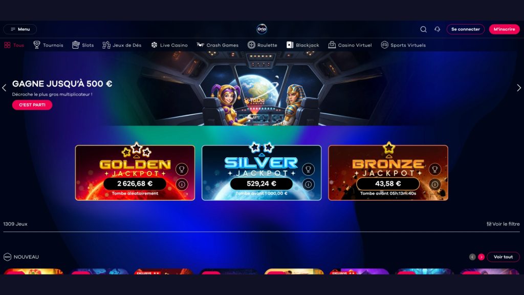 Tentez votre chance sur les Crash Games avec Oria Casino