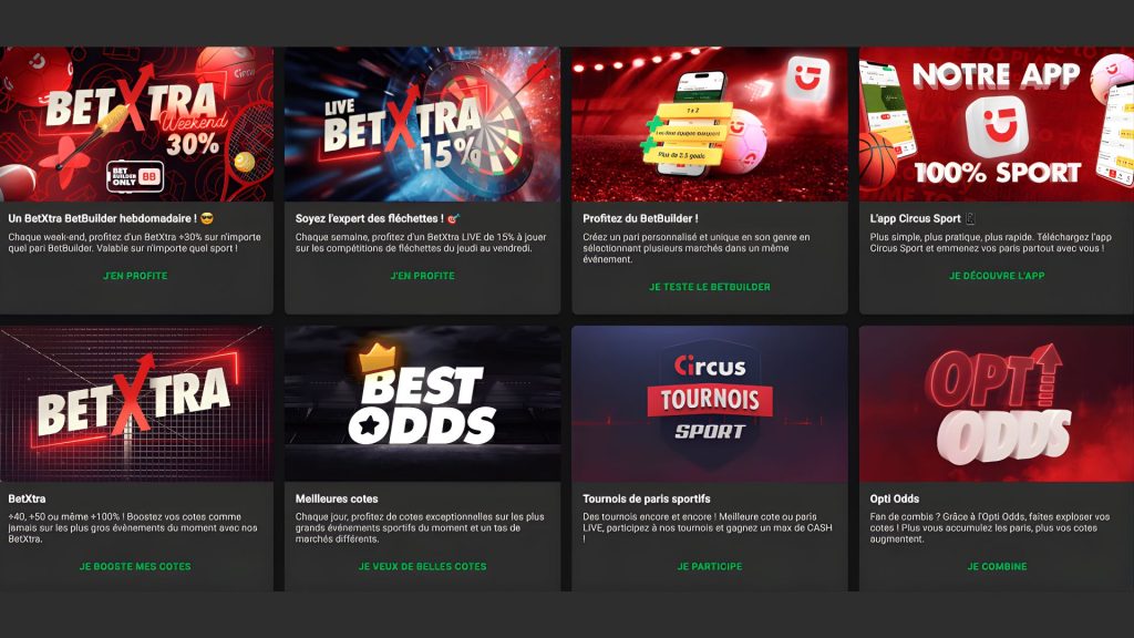 Promotions Circus sport