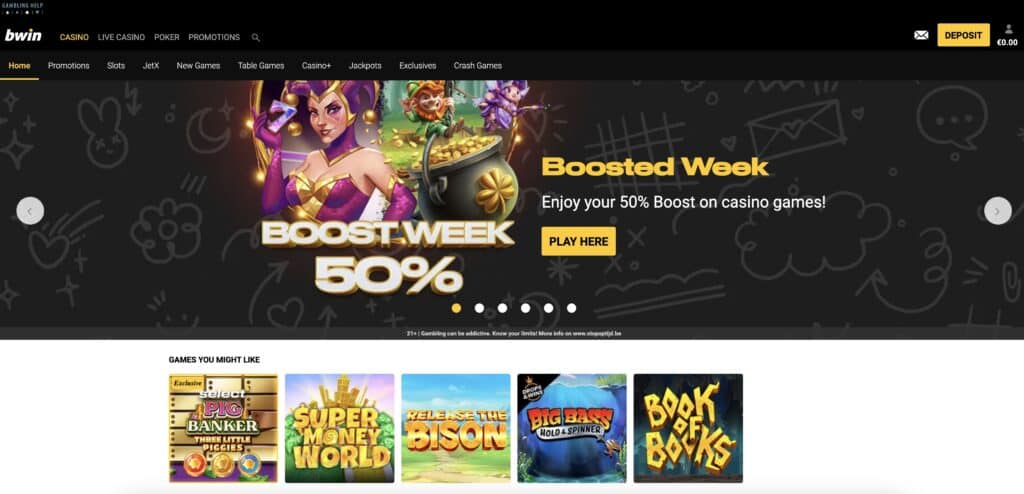 Les promotions sur le casino avec le code promo Bwin 